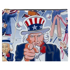 Independence Day United States Of America Cosmetic Bag (xxxl)  by BangZart