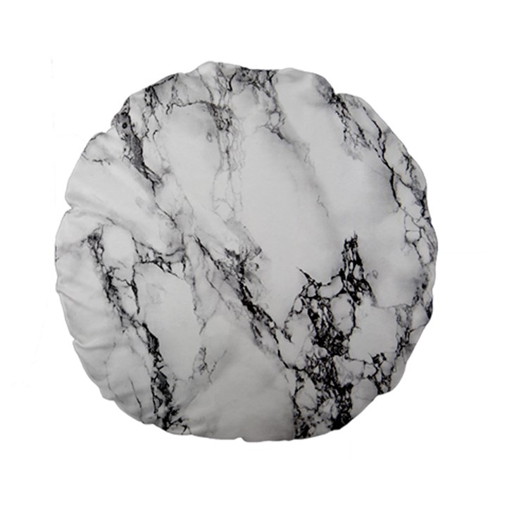 Marble Pattern Standard 15  Premium Flano Round Cushions