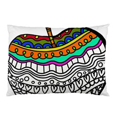 Abstract Apple Art Colorful Pillow Case (two Sides) by Nexatart