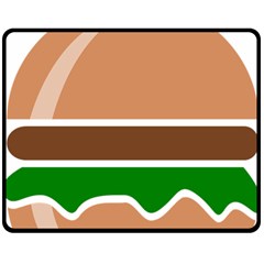 Hamburger Fast Food A Sandwich Double Sided Fleece Blanket (medium) 