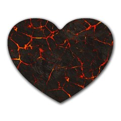 Volcanic Textures Heart Mousepads by BangZart