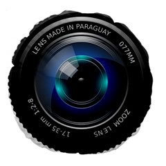 Camera Lens Prime Photography Large 18  Premium Round Cushions by BangZart