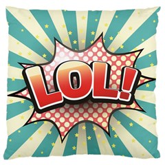 Lol Comic Speech Bubble  Vector Illustration Large Flano Cushion Case (one Side) by BangZart