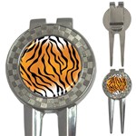 Tiger Skin Pattern 3-in-1 Golf Divots Front
