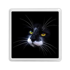 Face Black Cat Memory Card Reader (square)  by BangZart