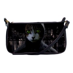 Gangsta Cat Shoulder Clutch Bags by Valentinaart