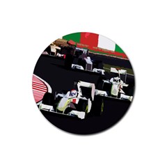 Formula 1 Rubber Coaster (round)  by Valentinaart
