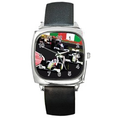 Formula 1 Square Metal Watch by Valentinaart