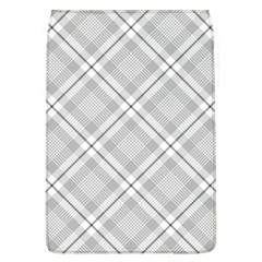 Grey Diagonal Plaid Flap Covers (l)  by NorthernWhimsy