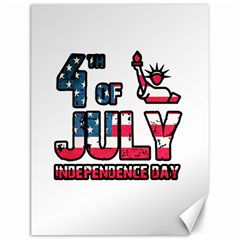 4th Of July Independence Day Canvas 12  X 16   by Valentinaart