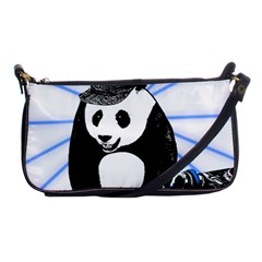 Deejay Panda Shoulder Clutch Bags by Valentinaart