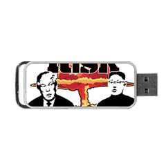 Nuclear Explosion Trump And Kim Jong Portable Usb Flash (one Side) by Valentinaart
