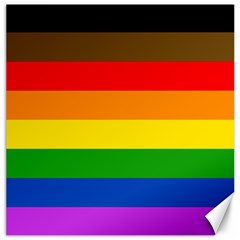 Philadelphia Pride Flag Canvas 12  X 12   by Valentinaart