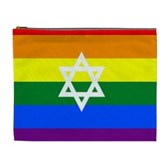 Gay Pride Israel Flag Cosmetic Bag (xl) by Valentinaart