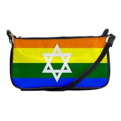 Gay Pride Israel Flag Shoulder Clutch Bags by Valentinaart