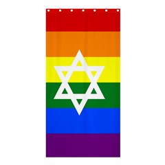 Gay Pride Israel Flag Shower Curtain 36  X 72  (stall)  by Valentinaart