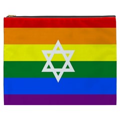 Gay Pride Israel Flag Cosmetic Bag (xxxl)  by Valentinaart