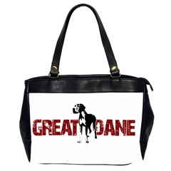 Great Dane Office Handbags (2 Sides)  by Valentinaart