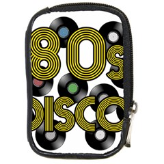  80s Disco Vinyl Records Compact Camera Cases by Valentinaart