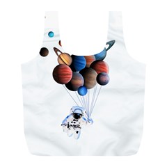 Planets  Full Print Recycle Bags (l)  by Valentinaart