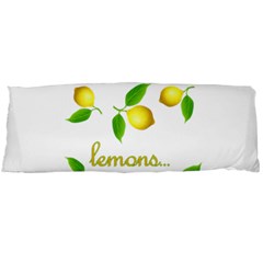 When Life Gives You Lemons Body Pillow Case (dakimakura) by Valentinaart