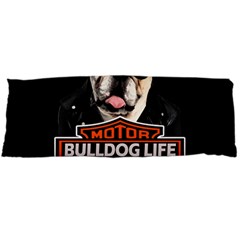 Bulldog Biker Body Pillow Case (dakimakura) by Valentinaart
