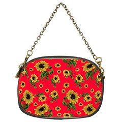 Sunflowers Pattern Chain Purses (one Side)  by Valentinaart