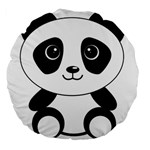 Bear Panda Bear Panda Animals Large 18  Premium Flano Round Cushions Front