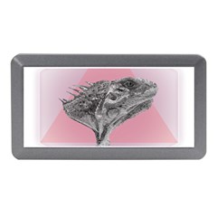 Lizard Hexagon Rosa Mandala Emblem Memory Card Reader (mini) by Nexatart