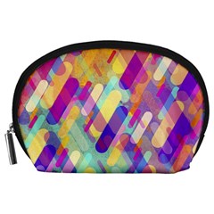 Colorful Abstract Background Accessory Pouches (large)  by TastefulDesigns