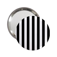 Black And White Stripes 2 25  Handbag Mirrors by designworld65