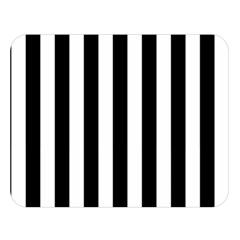 Black And White Stripes Double Sided Flano Blanket (large)  by designworld65