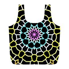 Colored Window Mandala Full Print Recycle Bags (l)  by designworld65