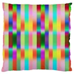 Multicolored Irritation Stripes Standard Flano Cushion Case (Two Sides)