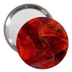 Swirly Love In Deep Red 3  Handbag Mirrors by designworld65