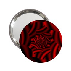 Metallic Red Rose 2 25  Handbag Mirrors by designworld65