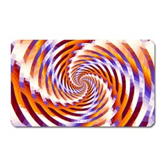 Woven Colorful Waves Magnet (rectangular) by designworld65