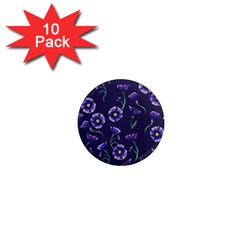 Floral 1  Mini Magnet (10 Pack)  by BubbSnugg