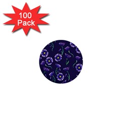 Floral 1  Mini Buttons (100 Pack) 