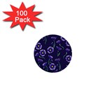 Floral 1  Mini Buttons (100 pack)  Front