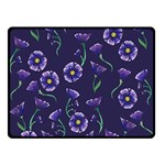 Floral Double Sided Fleece Blanket (Small)  45 x34  Blanket Back