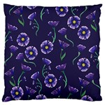 Floral Large Flano Cushion Case (One Side)