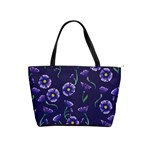 Floral Violet Purple Shoulder Handbags