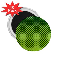Halftone Circle Background Dot 2 25  Magnets (10 Pack)  by Nexatart