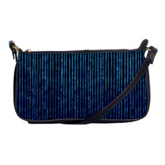 Stylish Abstract Blue Strips Shoulder Clutch Bags by gatterwe