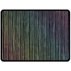 Stylish Rainbow Strips Fleece Blanket (large)  by gatterwe
