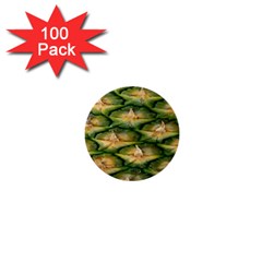 Pineapple Pattern 1  Mini Buttons (100 Pack)  by Nexatart
