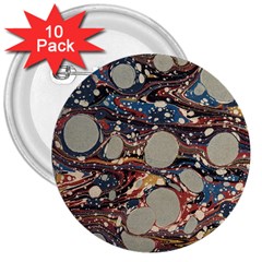 Marbling 3  Buttons (10 Pack)  by Nexatart