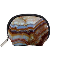 Wall Marble Pattern Texture Accessory Pouches (small)  by Nexatart