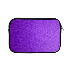Purple Skin Leather Texture Pattern Apple Ipad Mini Zipper Cases by paulaoliveiradesign